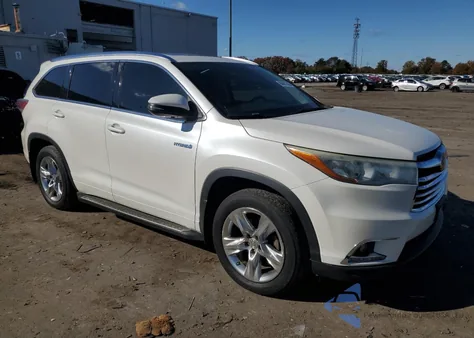 2015 Toyota Highlander Hybrid Limited из США, поврежденный, VIN 5TDDCRFH5FS009258